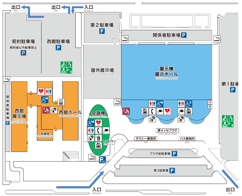 会場の駐車場のご案内